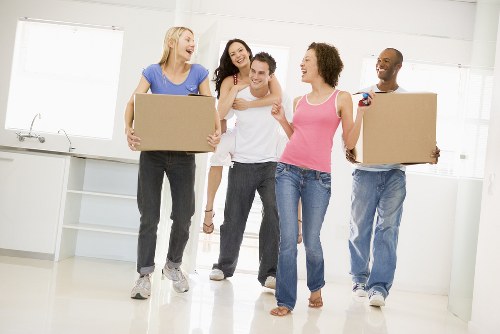Commercial moving team planning a business relocation in Forest Gate