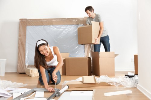 Man With A Van Forest Gate team preparing items safely for transport