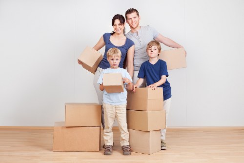 Typical Forest Gate terrace home being prepared for moving day