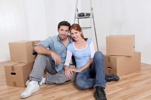 Loading a commercial vehicle for a Forest Gate office or shop move