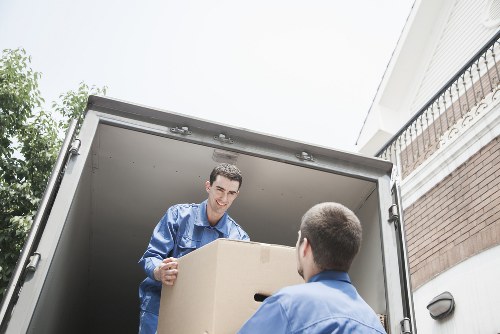 Household furniture being loaded for a local move