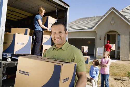 Household items being packed for a Forest Gate move